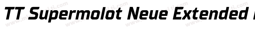 TT Supermolot Neue Extended Bold字体转换